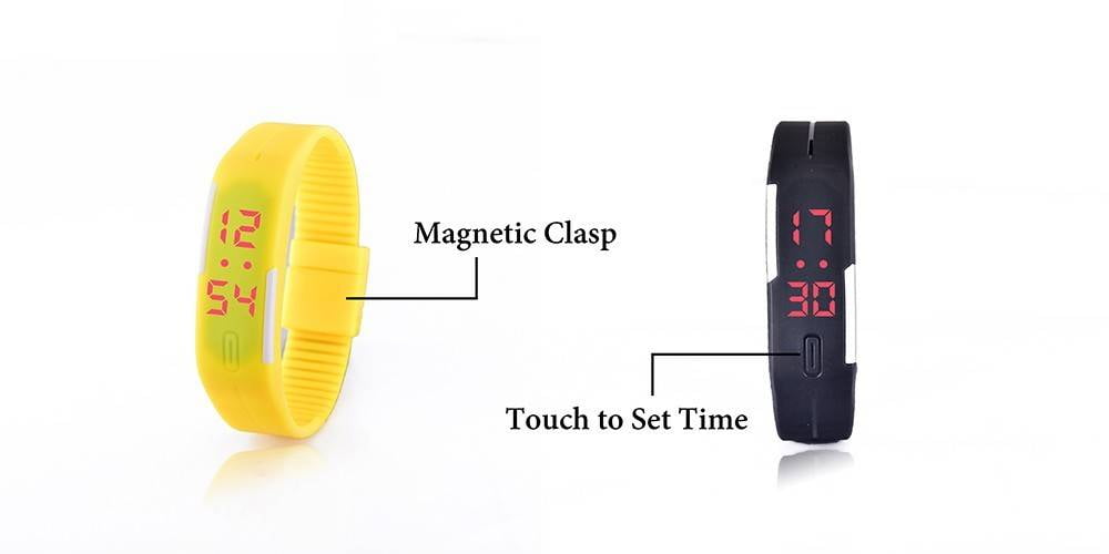 rubber wrist watch