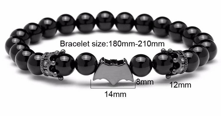 Bat Bracelet Charm OM Beads Jewelry