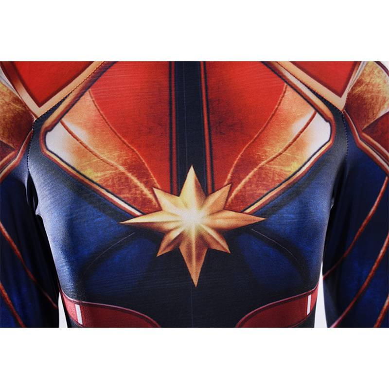 Captain Marvel Costume Superhero Carol Danvers Avengers