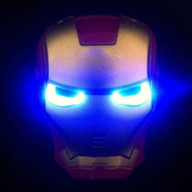 Iron Man Led Mask Marvel Dress Up Costume