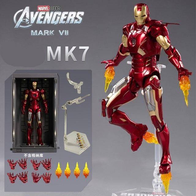 Marvel's The Avengers Iron Man Tony Stark SHF 17cm Action Figure Figuren In Box
