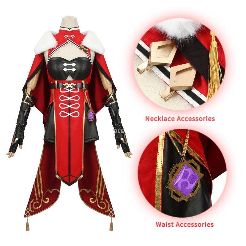 Trang phục Halloween Phụ nữ Genshin Beidou Đen Cosplay