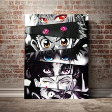 Anime Poster Hunter x Hunter Eyes Art Print Mural Children's Room Decorative Canvas Painitng Picture for Modern Home Decor Cuadr