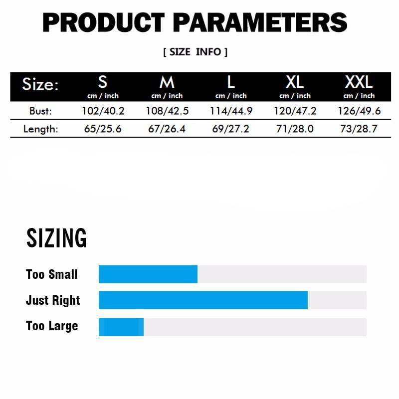 Anime Sweatshirt Sizes