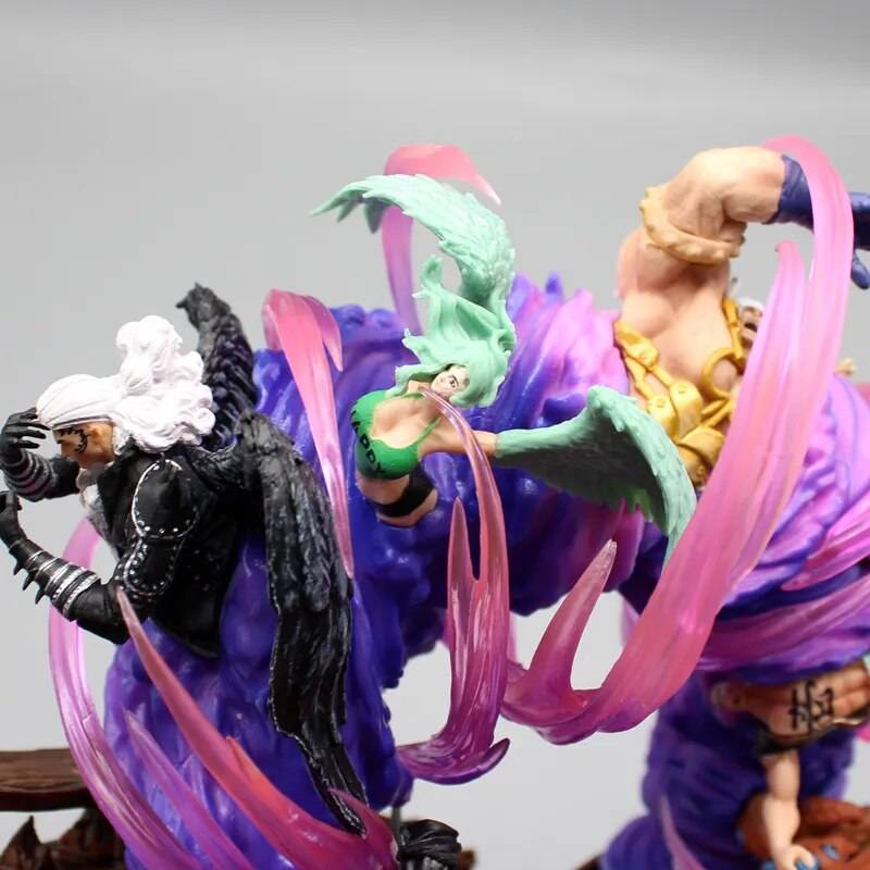 24cm One Piece Zoro Figure PVC Figurine Gk Anime Figures Onigashima King Of Hell Statue Collectible Model Decoration Toys Gift