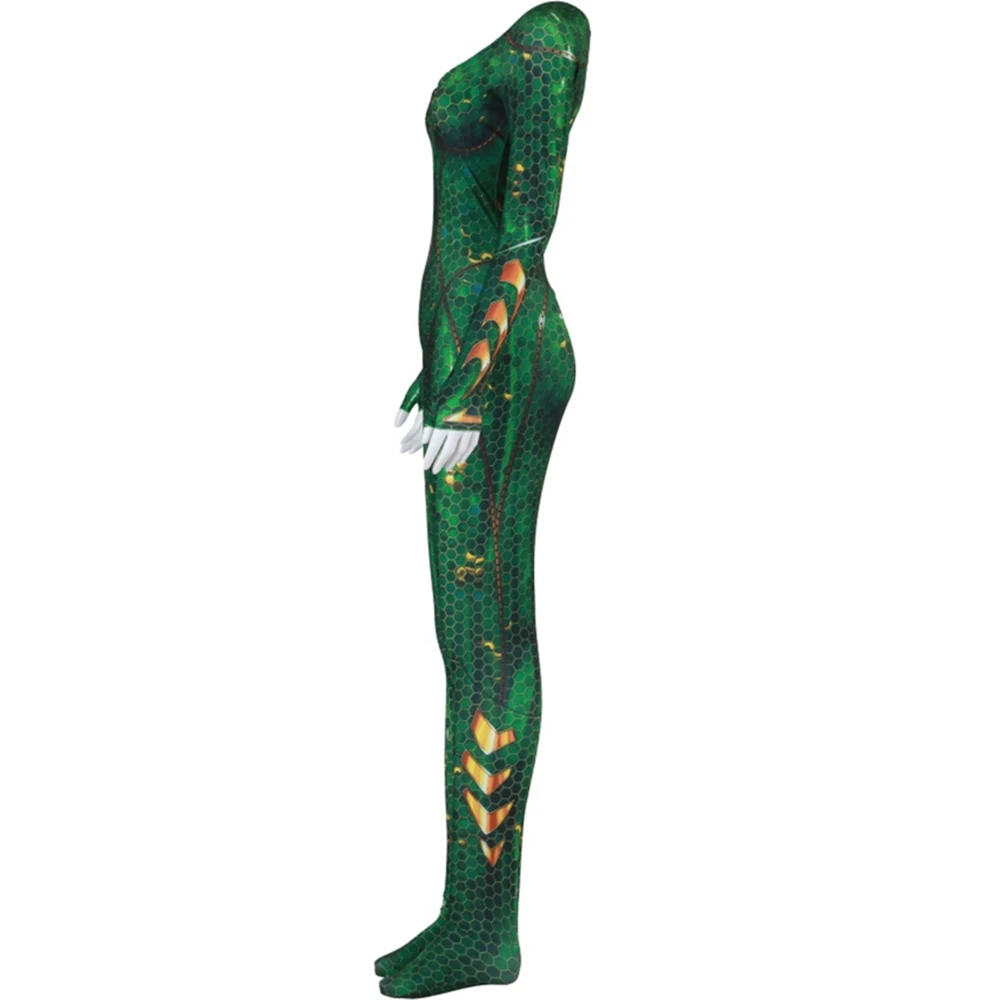 Aquaman Costume Long Sleeve Bodysuit Women Cosplay