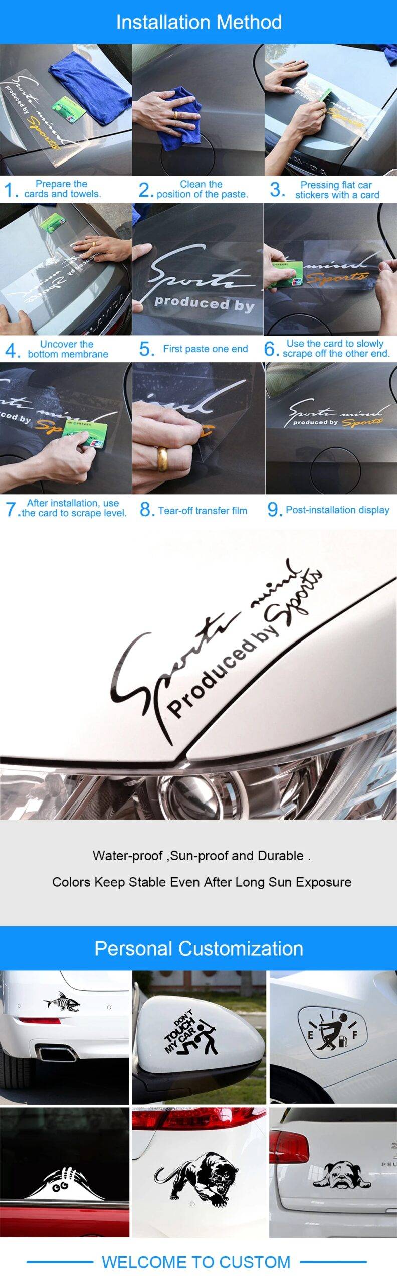 Decals Anime FMA Creative Vinyl Sticker Waterproof Decals Anime FMA Creative Vinyl Sticker Waterproof