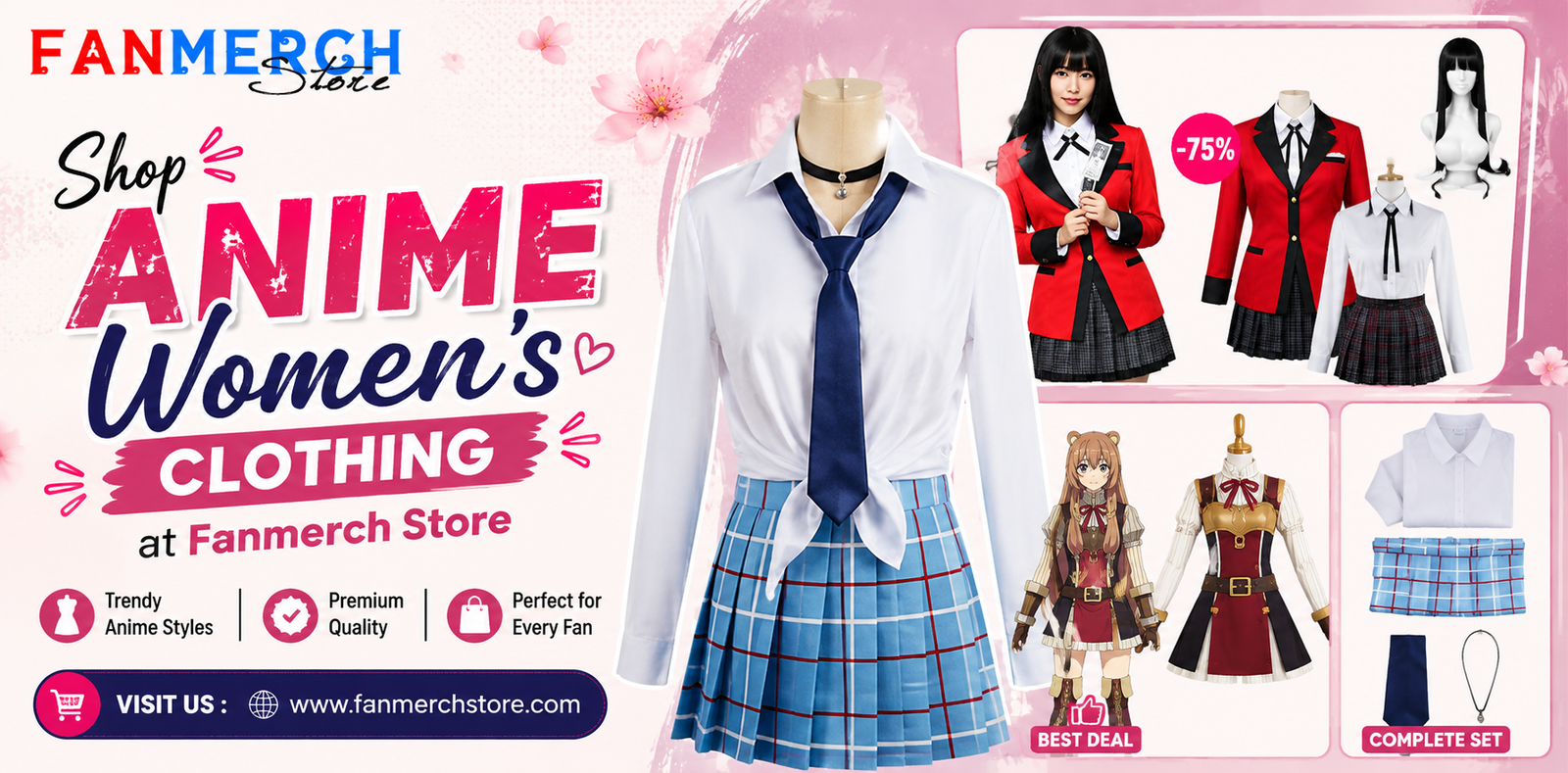 Women Clothing anime outfits at Fanmerch Store Women Clothing anime outfits at Fanmerch Store