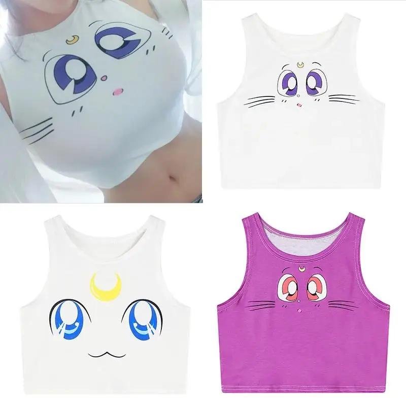 Women in Vest Anime Pokemon Pikachu Cotton Girls Vests Women in Vest Anime Pokemon Pikachu Cotton Girls Vests